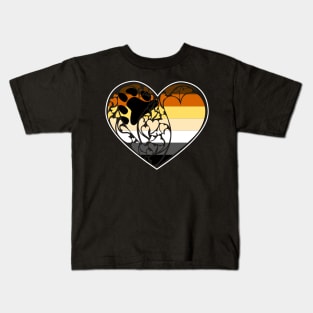 International Bear Brotherhood Flag LGBT+ Heart Kids T-Shirt